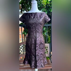 b Michael America Red collection brocade dress